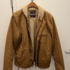 GAP Men's Brown Sherpa-Lined Field Jacket